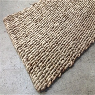 Coil Silver Jute Decorative Door Mat:- Size .75 x .45 $62.00